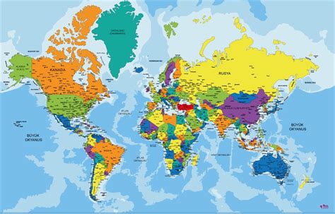 Hd dünya siyasi haritası